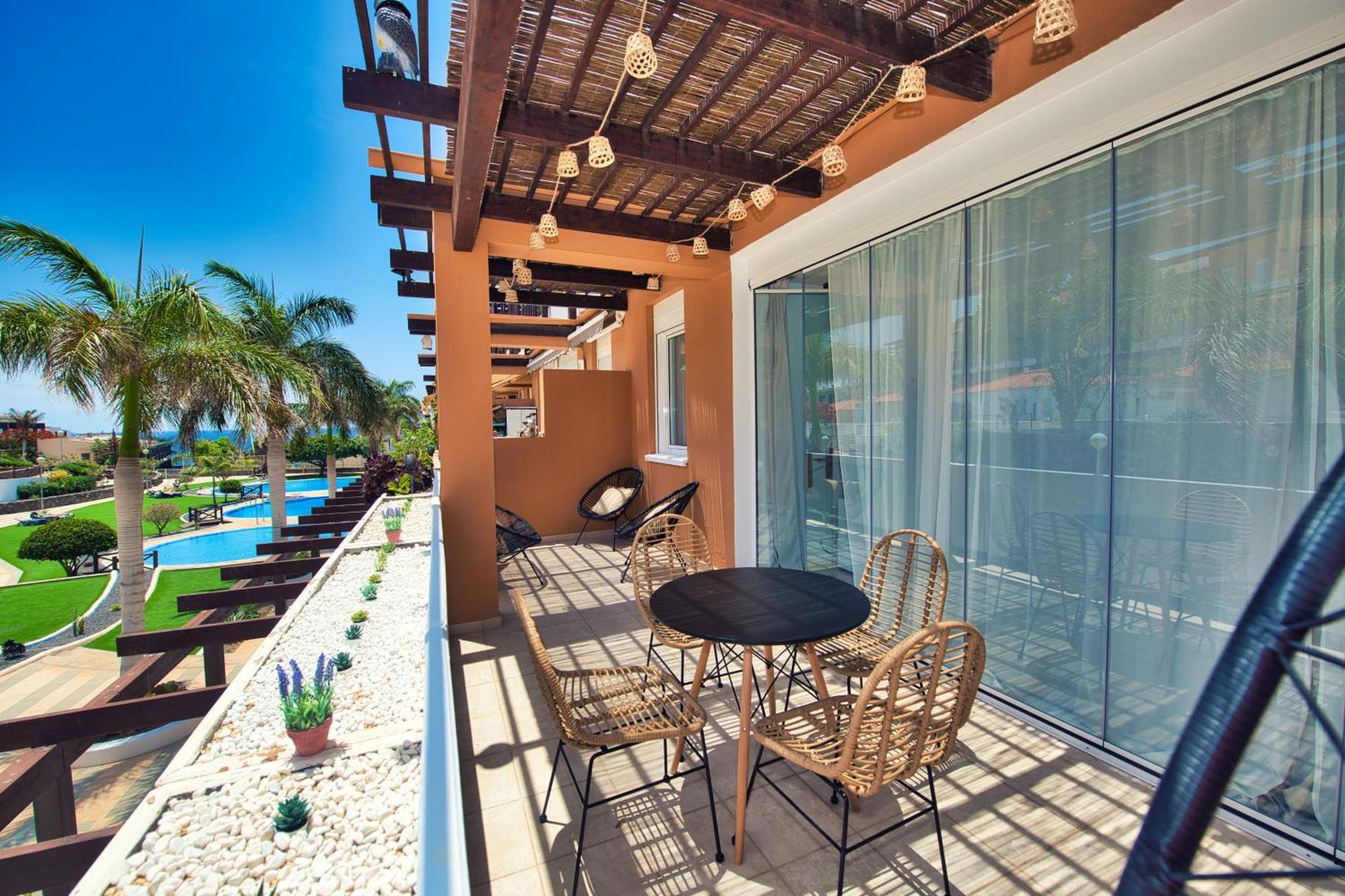 Ocean View Perfect Sunset Apartment, 4 Rooms 137M2, Wifi & Bbq San Miguel de Abona Buitenkant foto